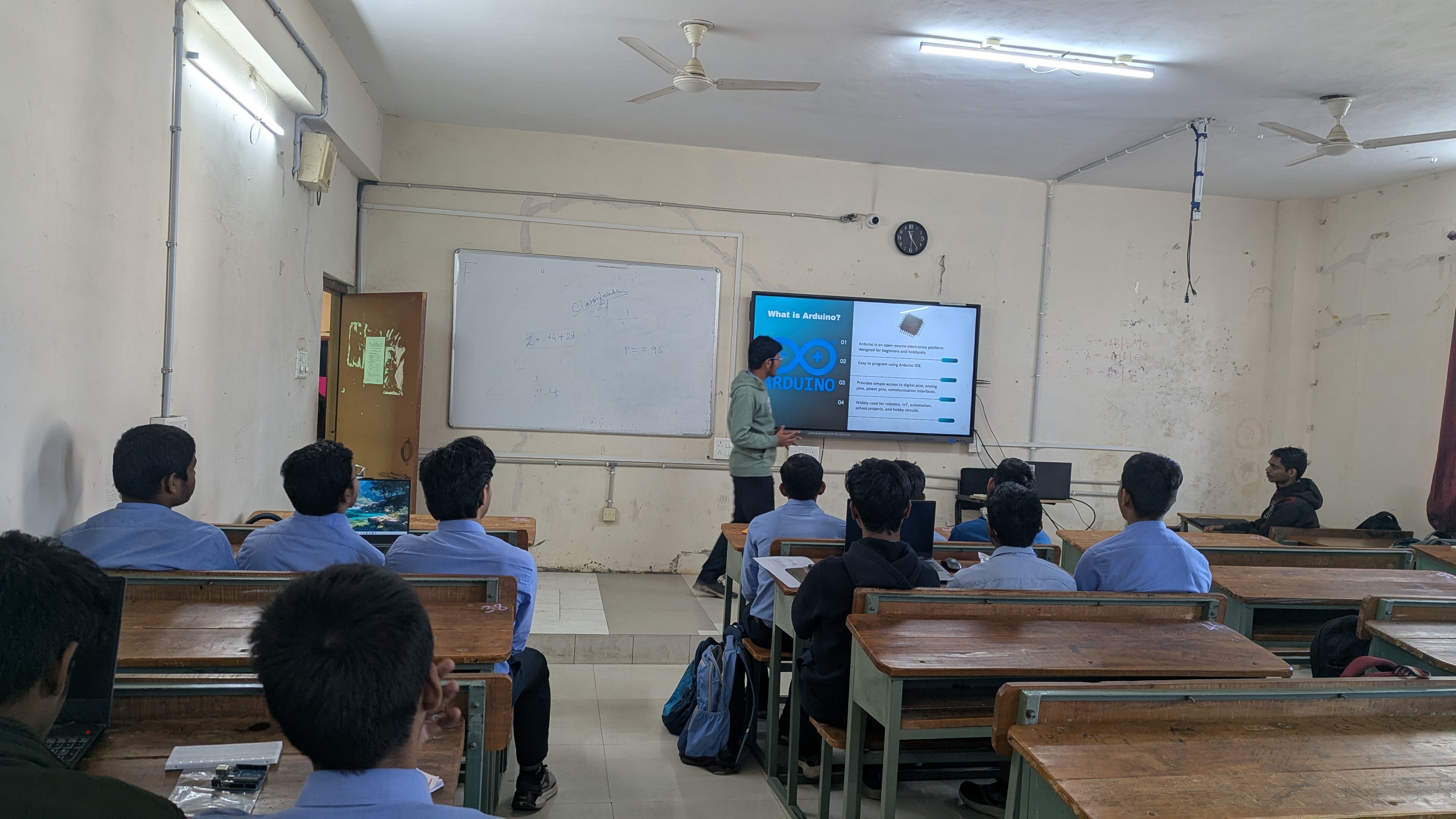 A judge reviewing a team's circuit design